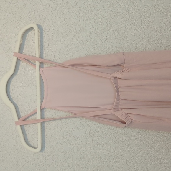 Show Me Your MuMu Amanda blush sleeveless backless halter maxi dress - Picture 10 of 11